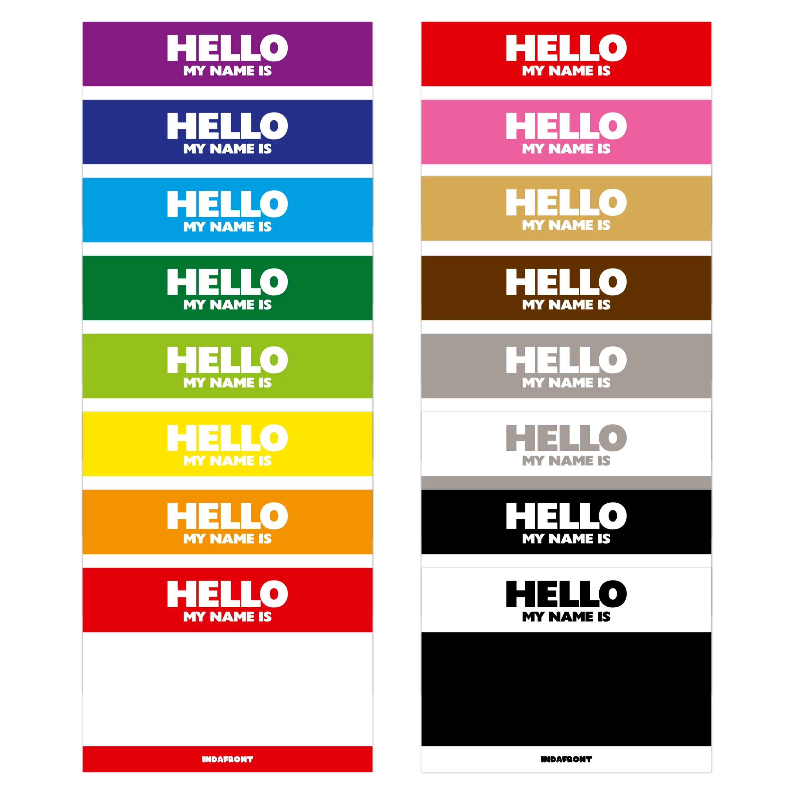Hello My Name is Stickers - Mix Pack (80 pcs.)