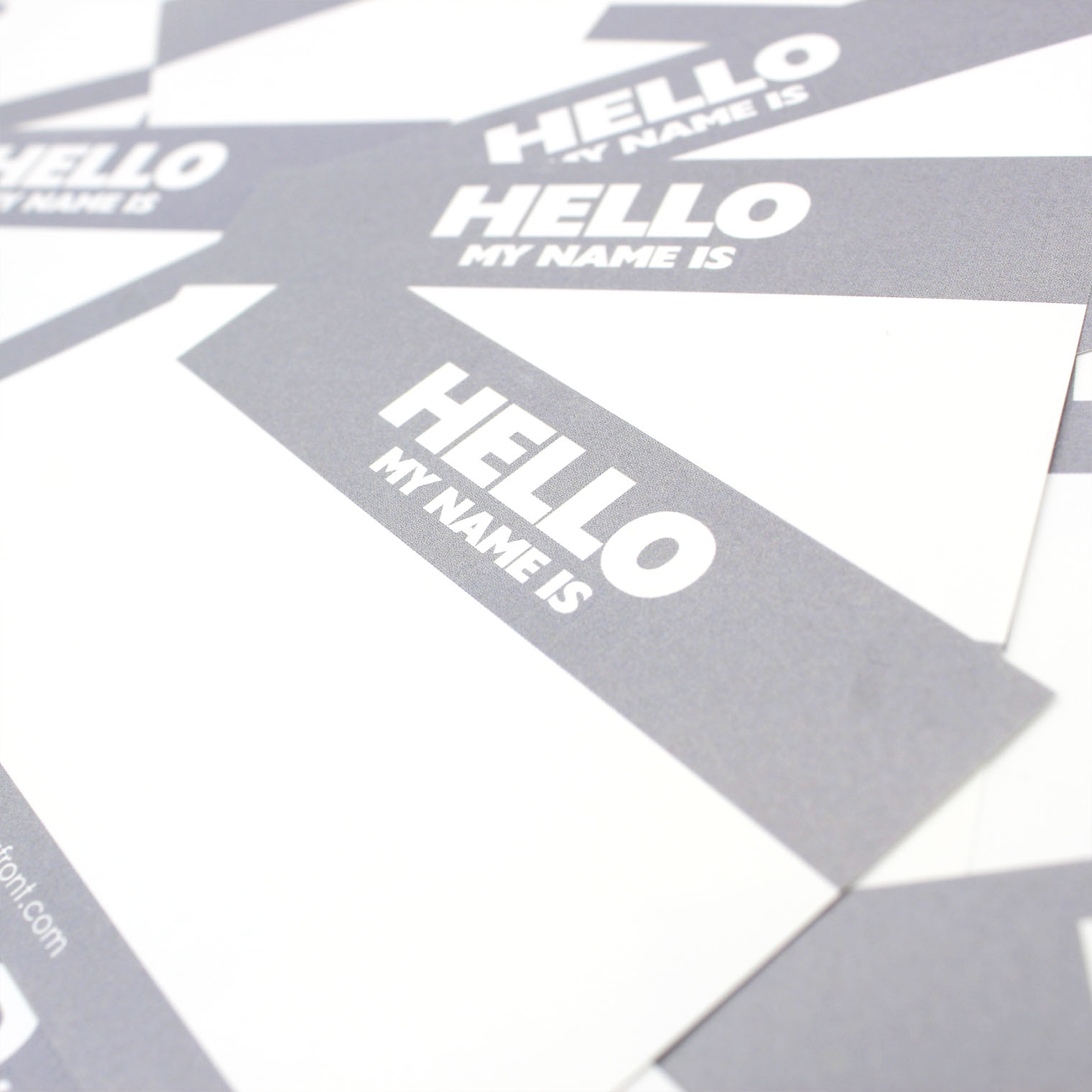 Hello My Name is Stickers Grey (50 pcs.) - Image 3