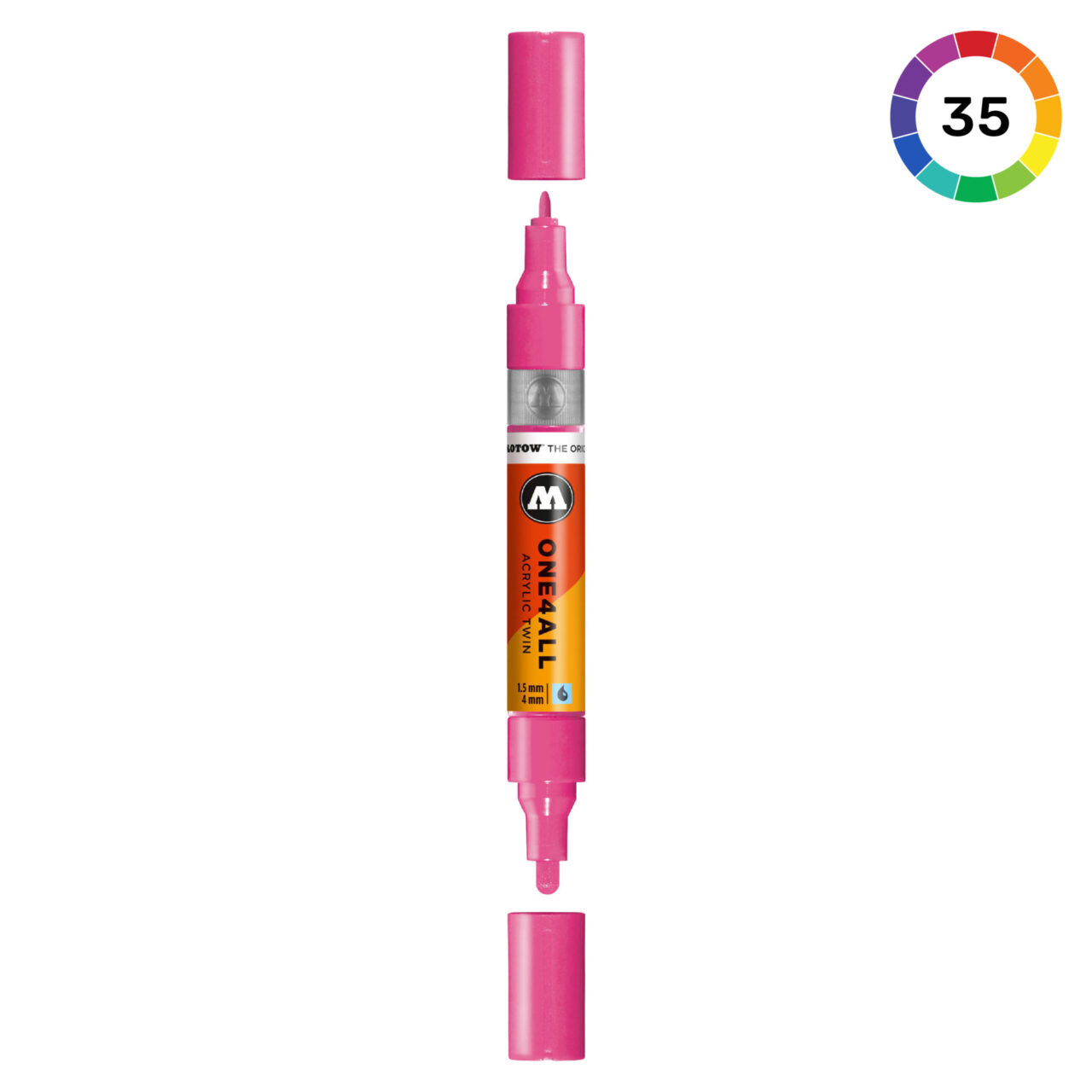 The Molotow ONE4ALL TWIN Markers (1,5/4mm)