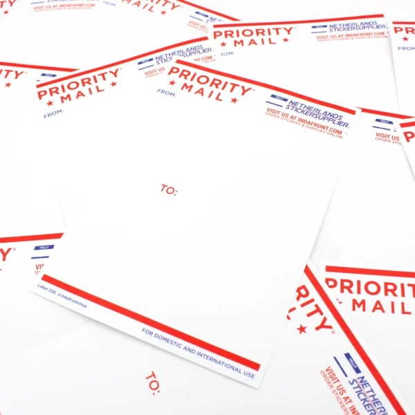 Indafront Priority Mail Matte A6 stickers