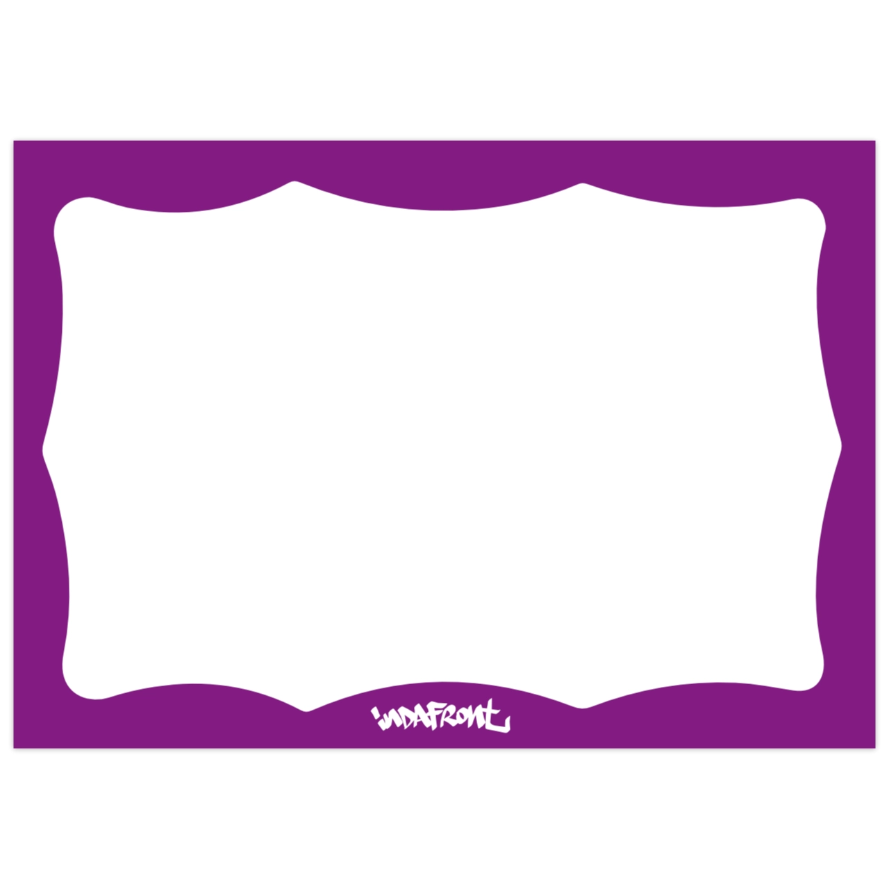 Indafront Wavy Border Purple sticker