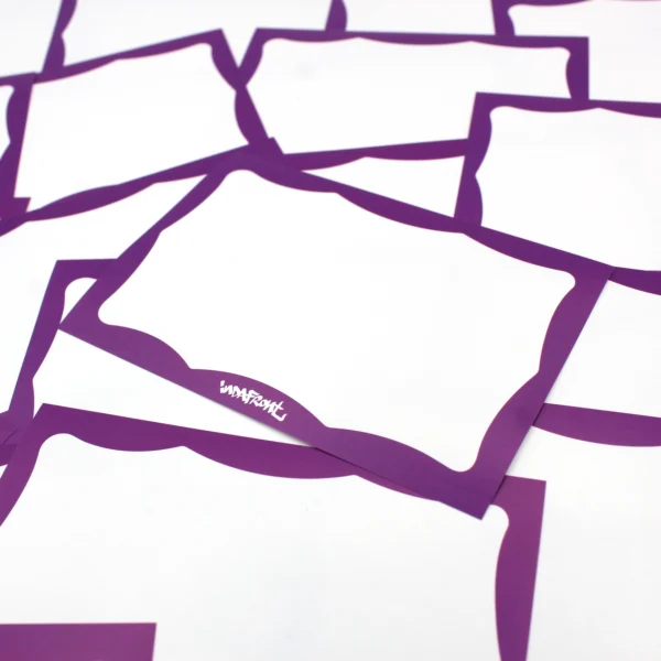Indafront Wavy Border Purple stickers