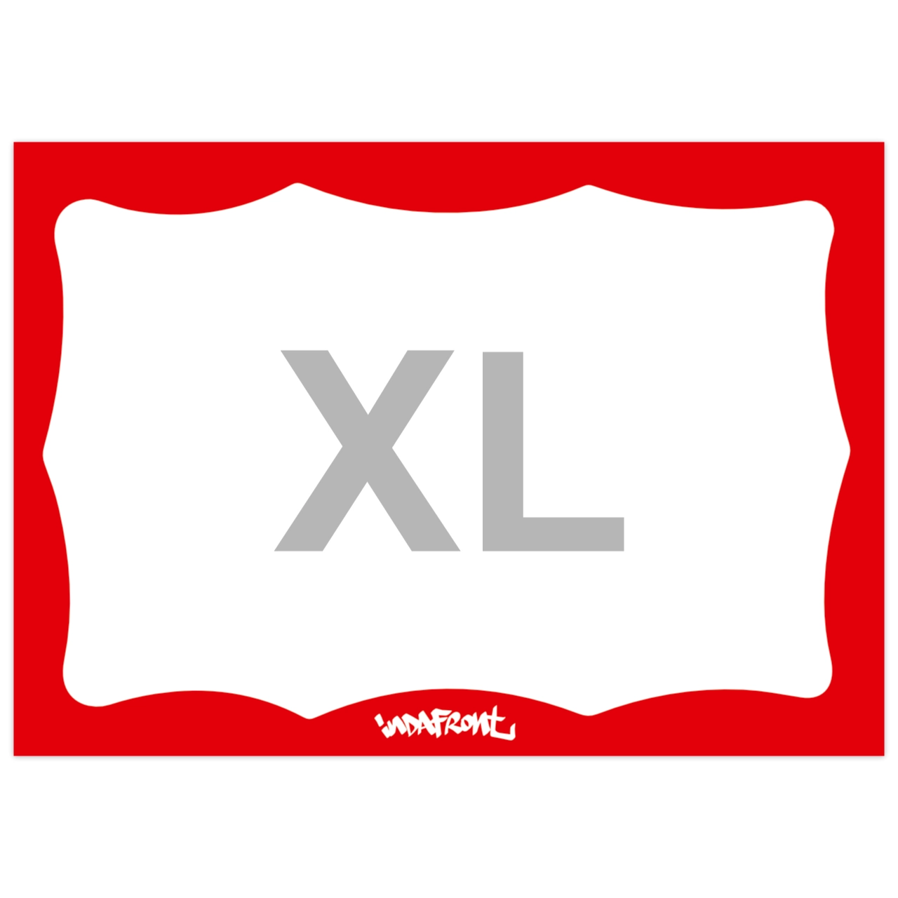 Wavy border red XL sticker thumbnail