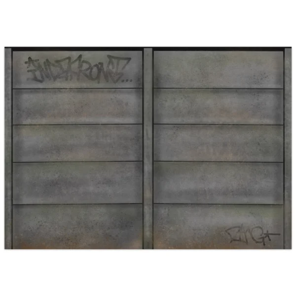 Indafront Concrete Fence Stickers designed by Ding