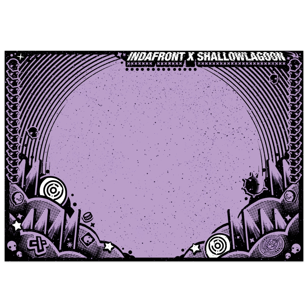 Indafront Shallow Lagoon Stickers Purple