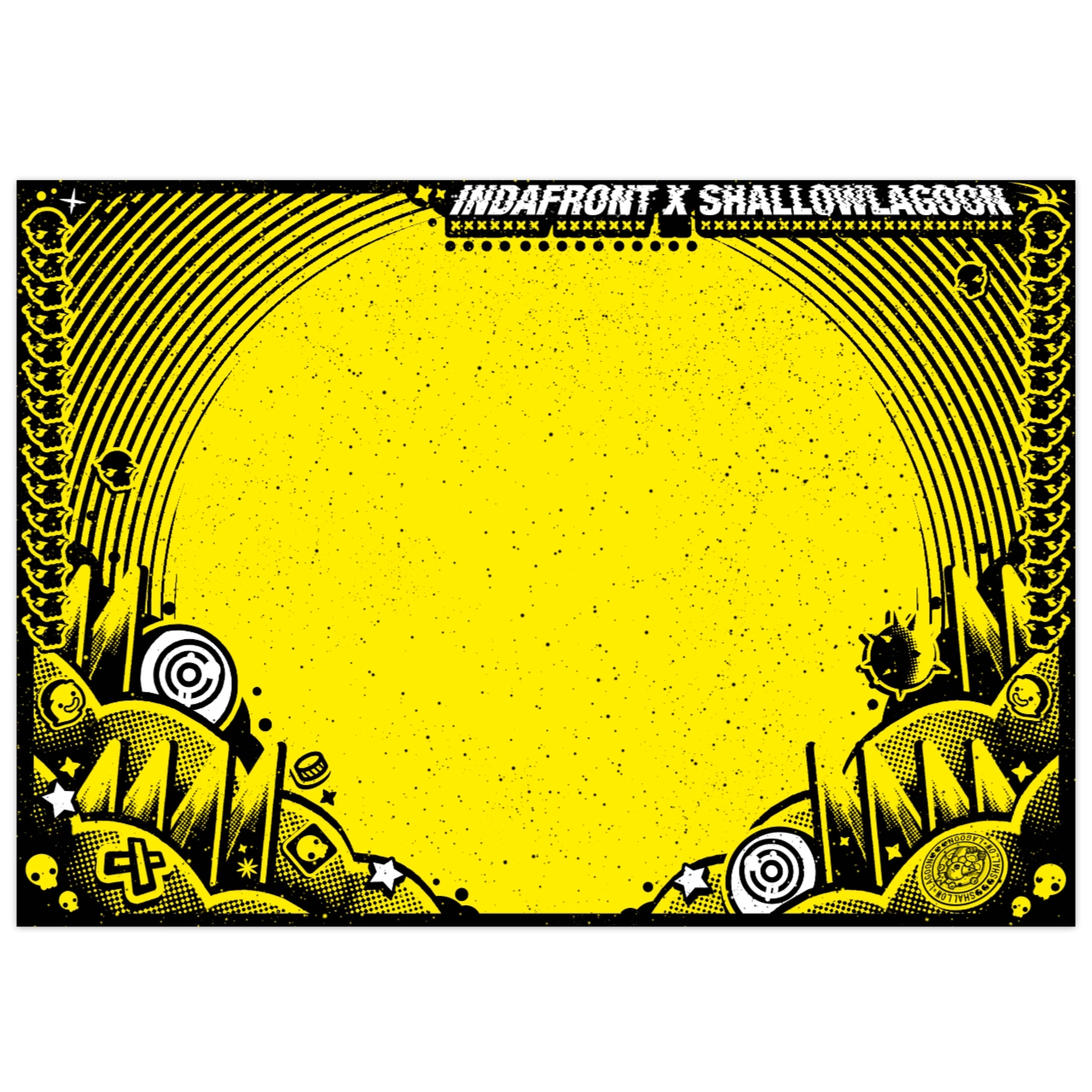 Indafront Shallow Lagoon Stickers yellow