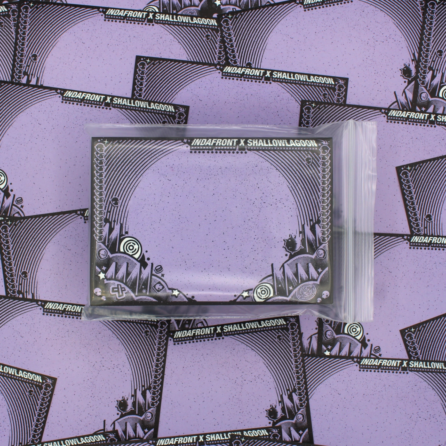 Indafront Shallow Lagoon Stickers Purple in a pack