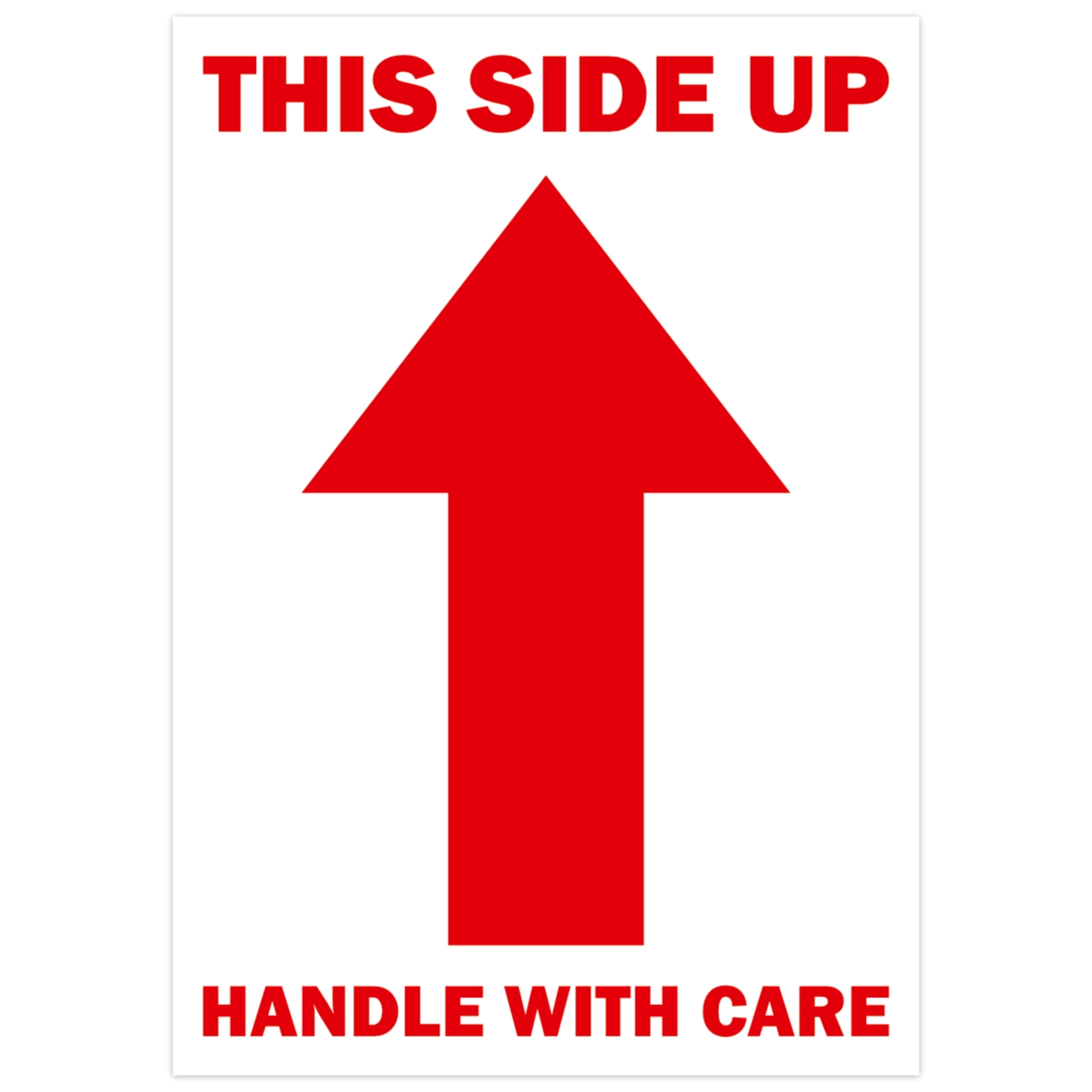 This side up sticker