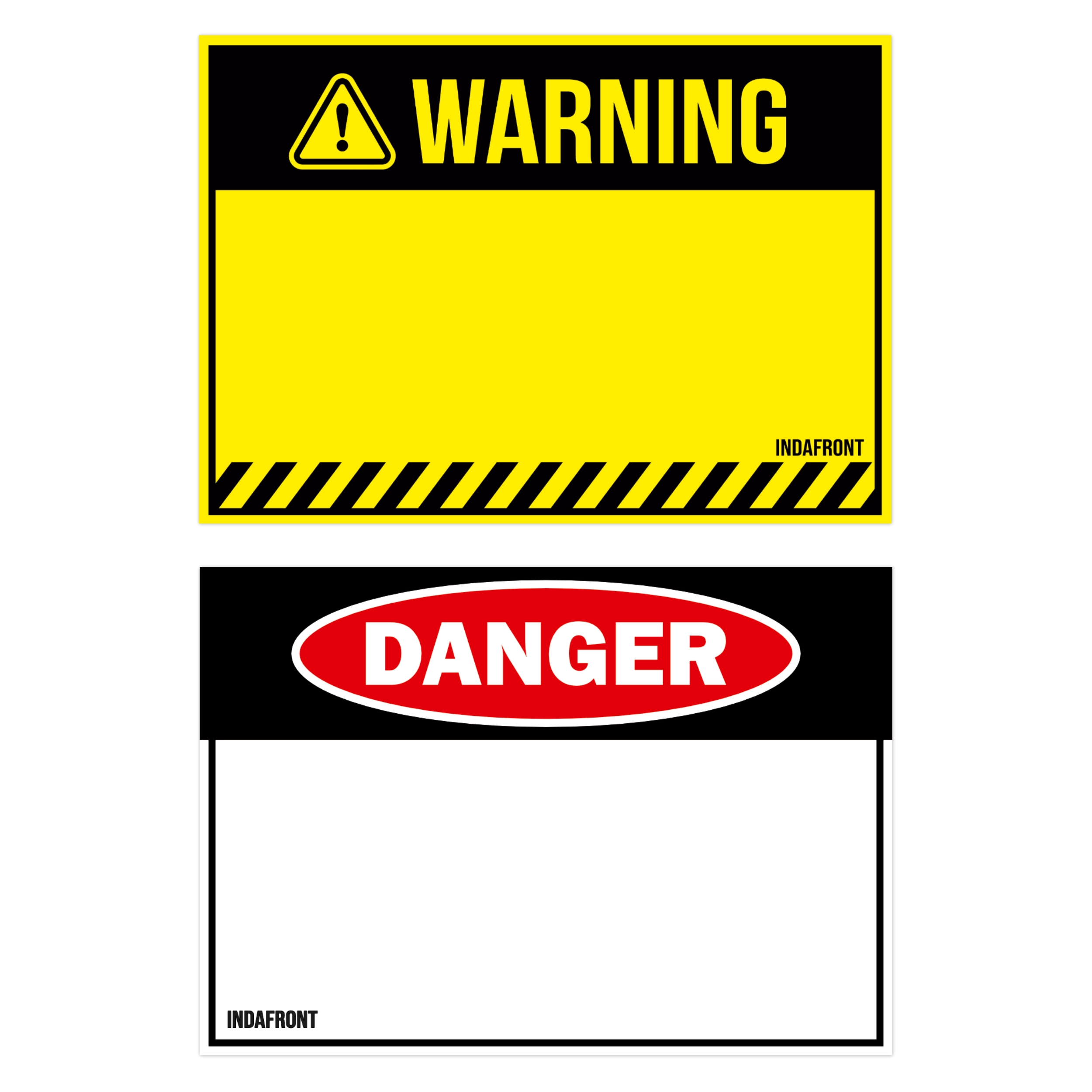 Warning & Danger Stickers Mix (50 pcs.)