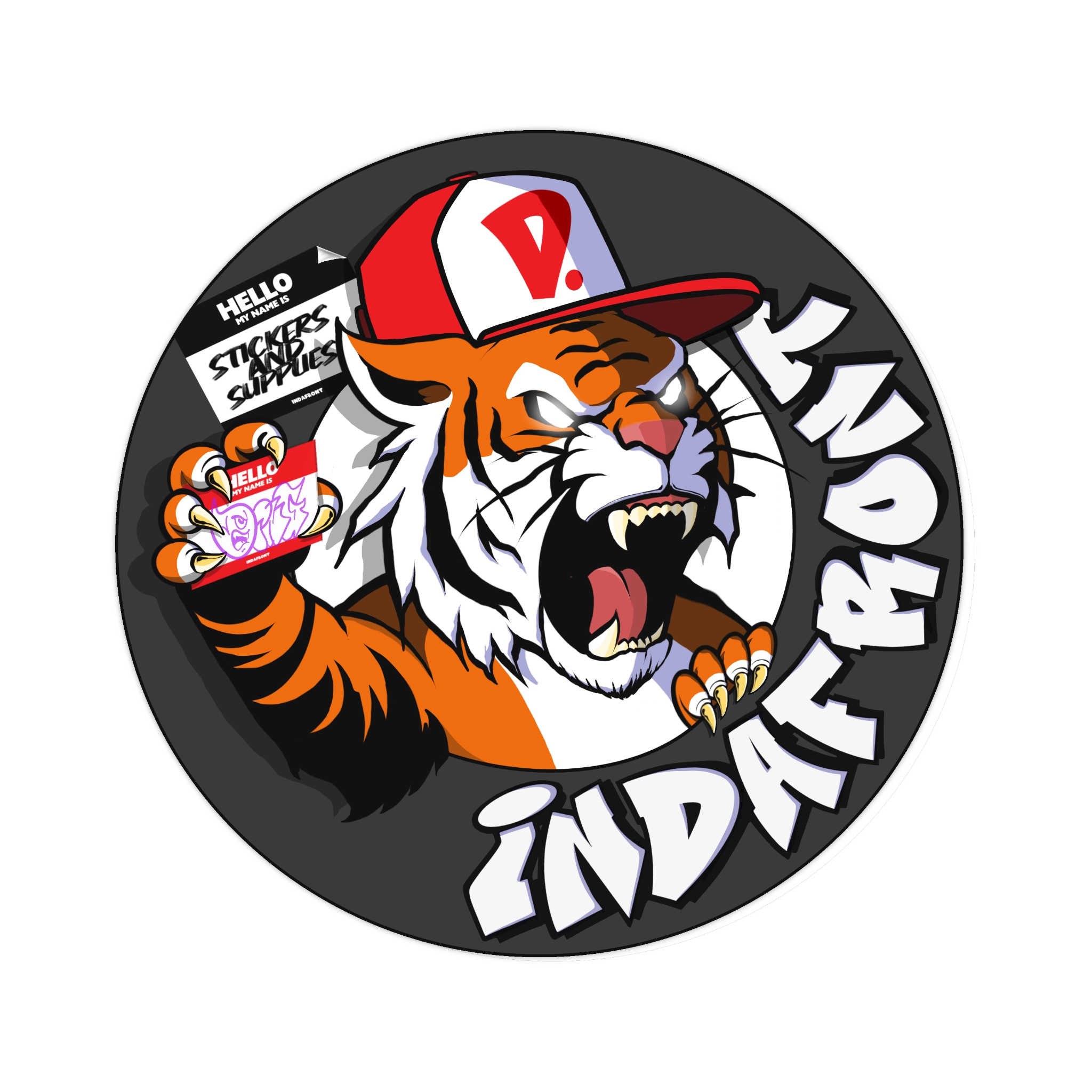 Roaring Taggie Vinyl Stickers (10 pcs.)