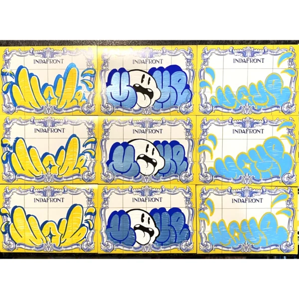 Mome graffiti art on Old Dutch stickers