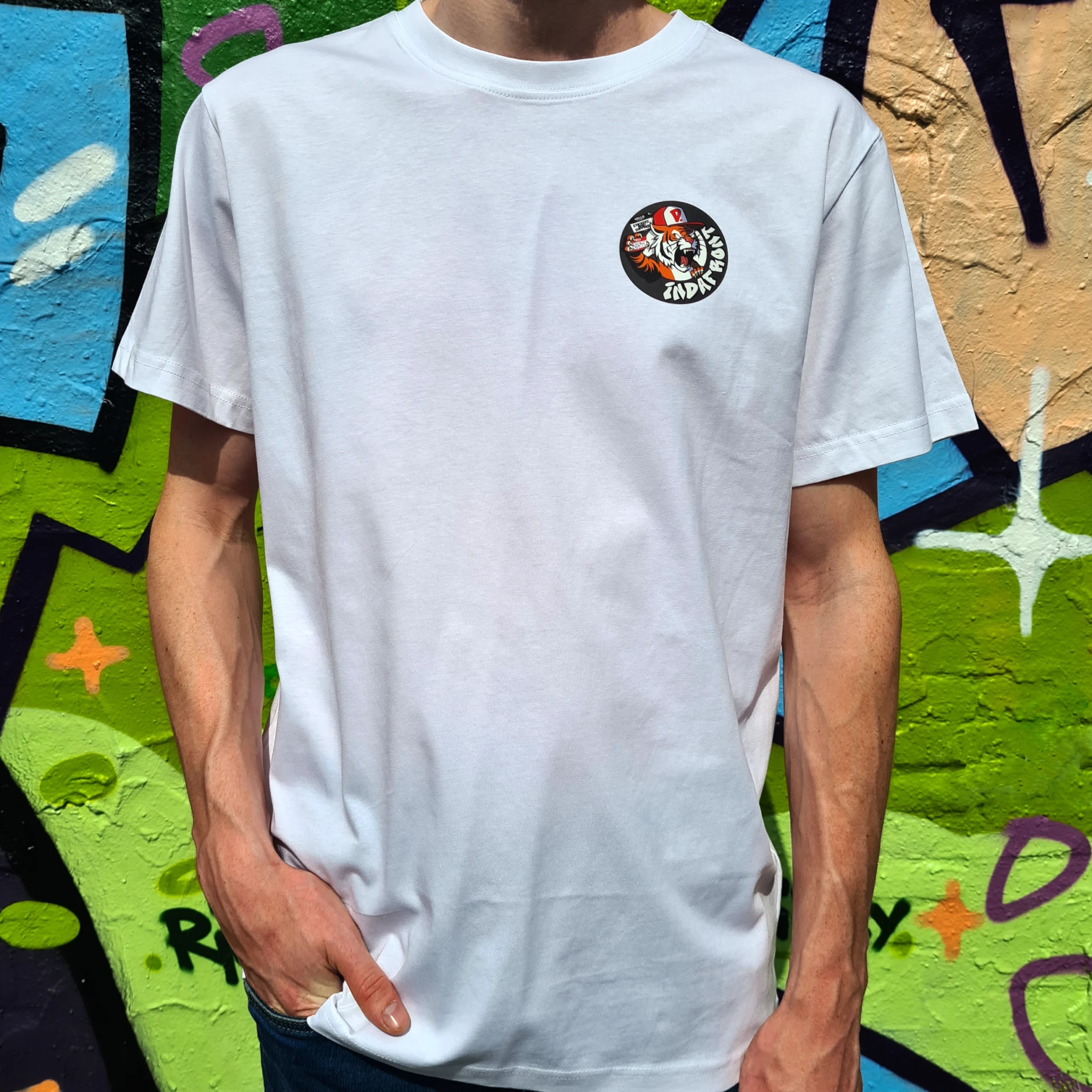 Roaring Taggie T-shirt White front