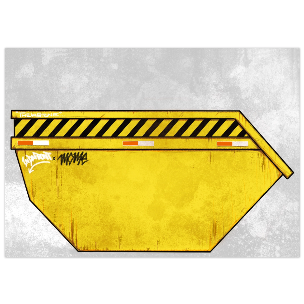 Yellow container sticker thumbnail