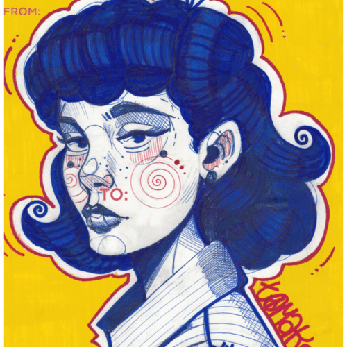 Tosk graffiti art on Priority Mail A4 XXL Sticker Big