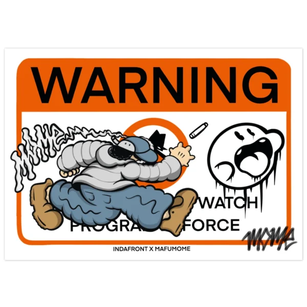 Mome Warning Vinyl Stickers (10 pcs.)