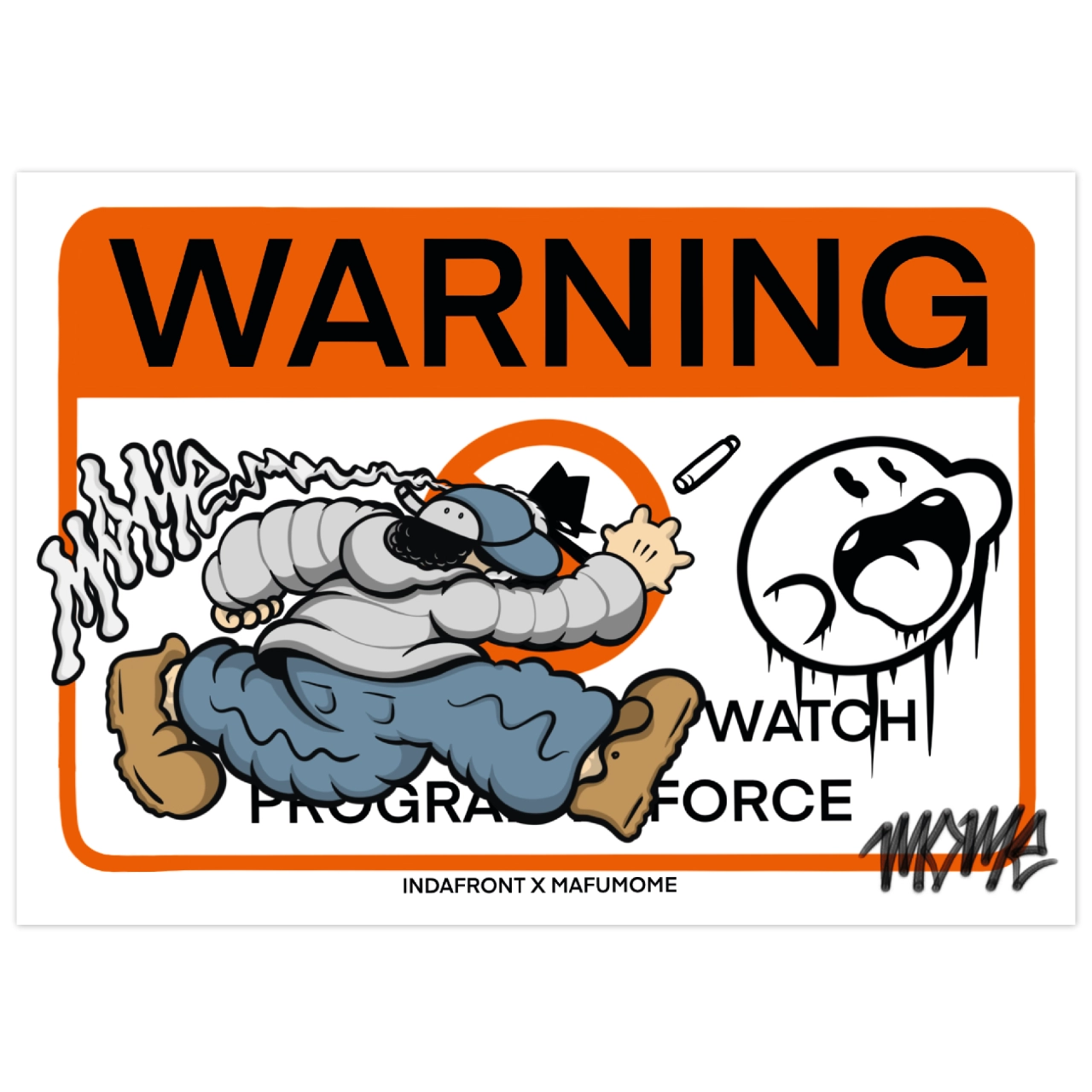 Mome Warning Vinyl Stickers (10 pcs.)