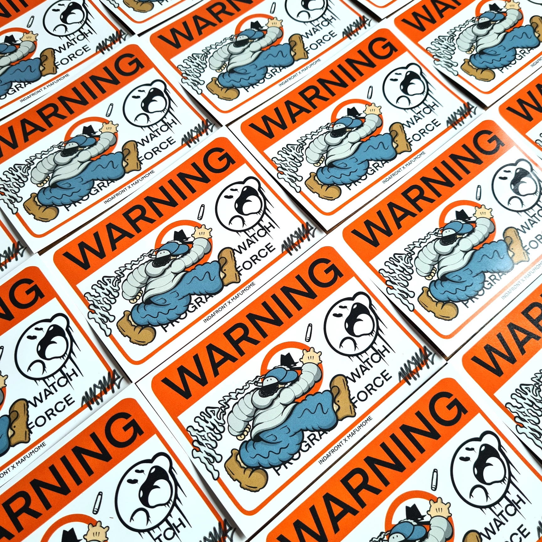Mome Warning Vinyl Stickers (10 pcs.) - Image 3