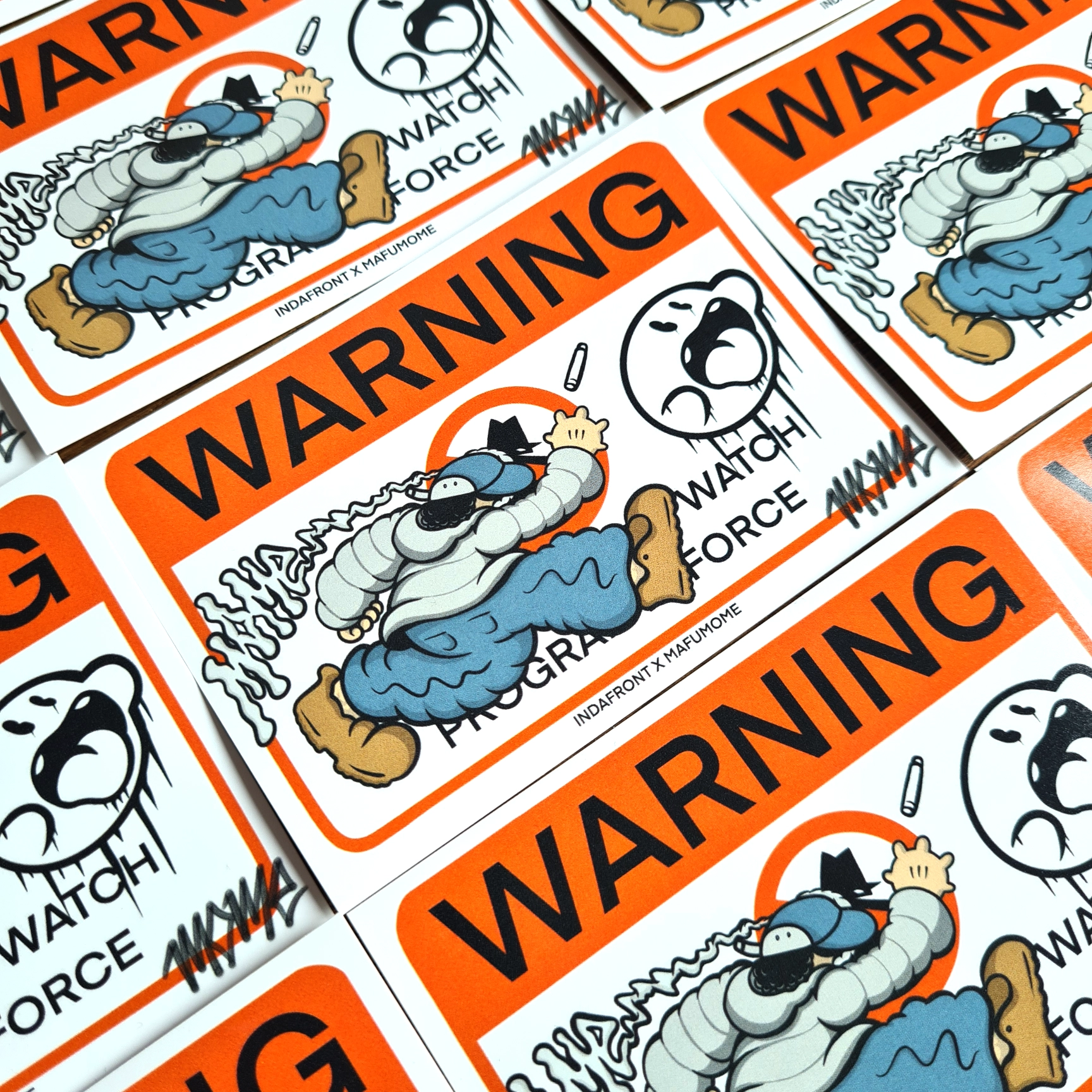 Mome Warning Vinyl Stickers (10 pcs.) - Image 2