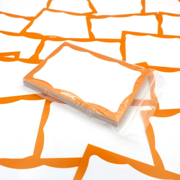 Wavy Border Sticker Orange 68