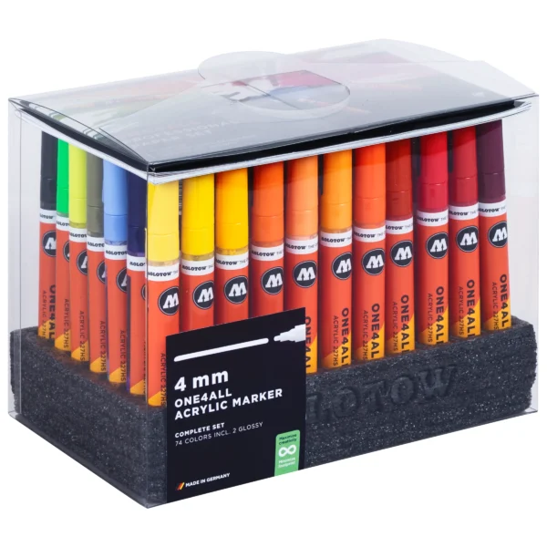 Molotow ONE4ALL 227HS Acrylic Marker Complete Set (74 pcs.)