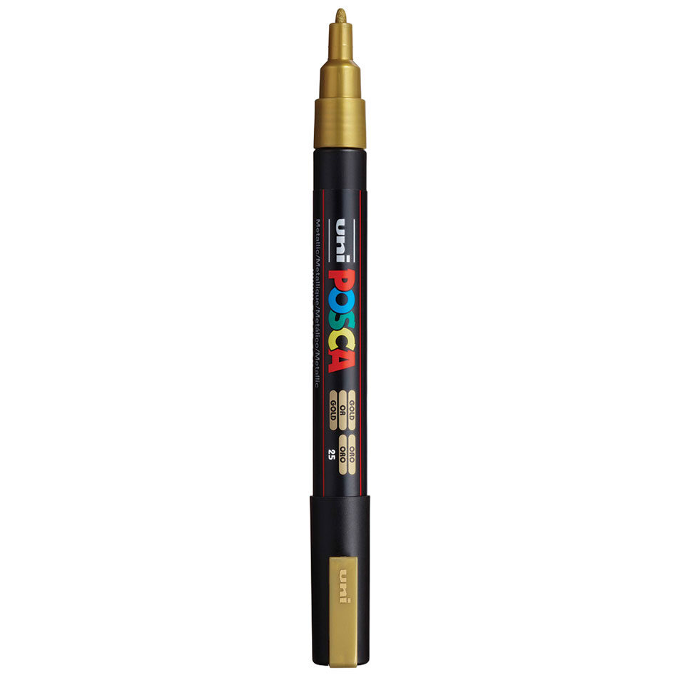 Posca Pc 3m Acrylic Marker Gold Rotated