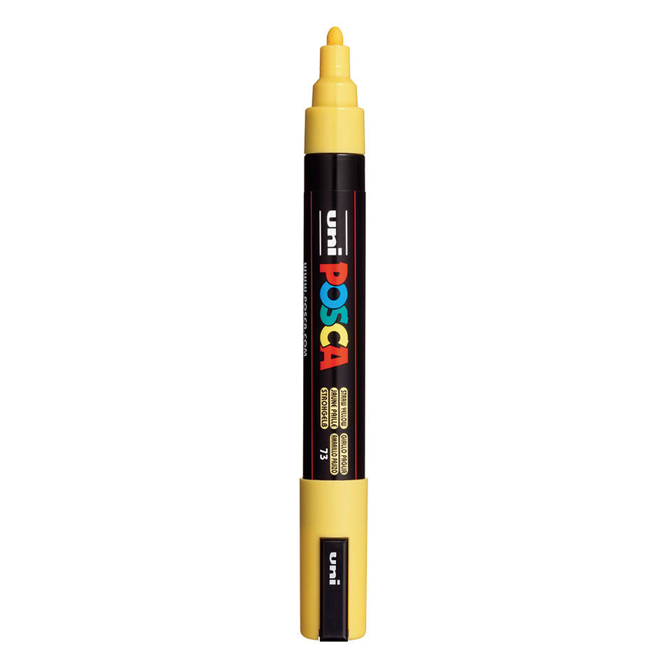 Posca Pc 5m Acrylic Marker Straw Yellow Rotated