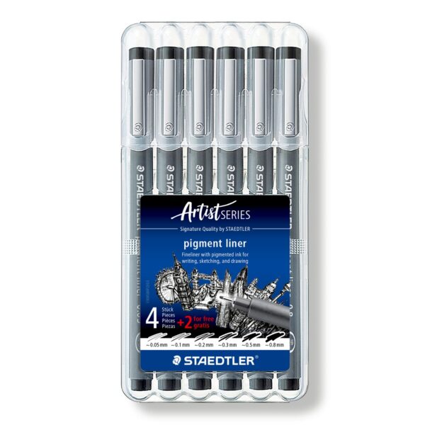Staedtler Pigment Liner Fineliner Set (6 pcs.)